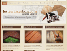 Tablet Screenshot of lesterrassesbois.com